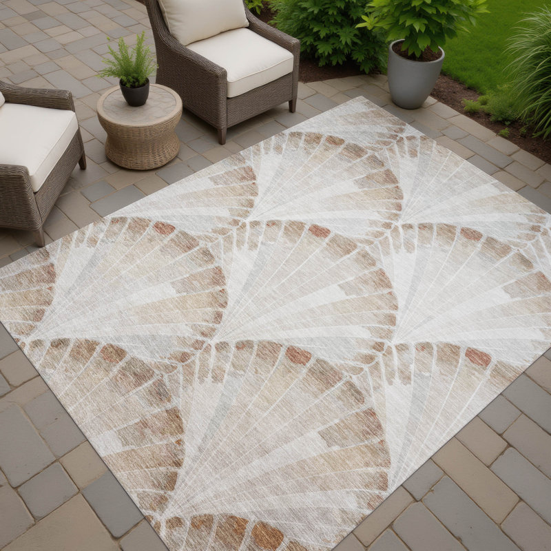 Machine Washable Indoor/Outdoor Chantille ACN2401 Coastal Rug, Rectangle 8' x 10'