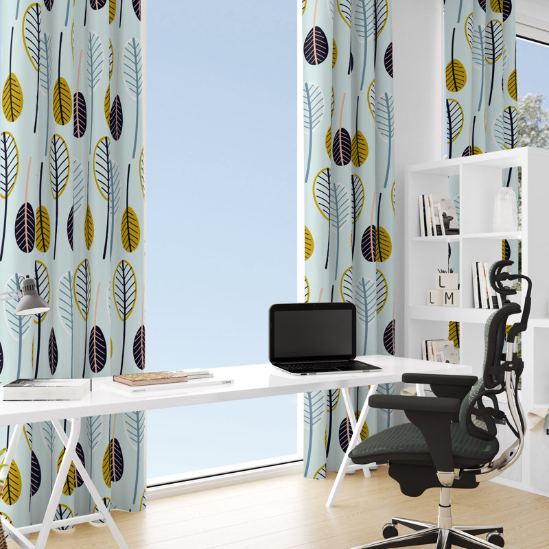 Semi Sheer Curtain Pair, 56" W x 78" L