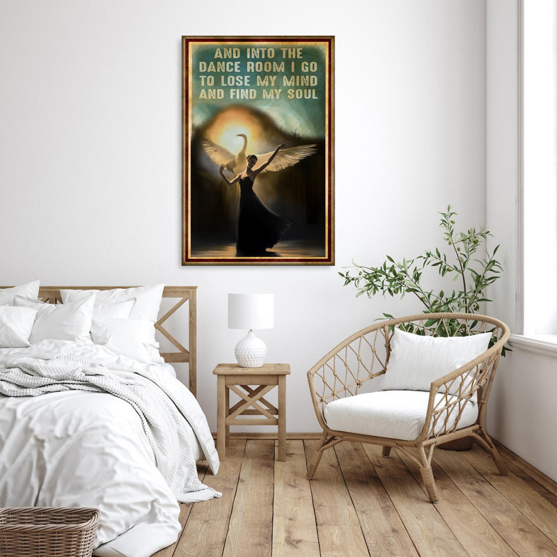 «And Into The Dance Room» - Graphiques rectangulaires de 1 pièce et «Into The Dance Room» - Reproduction de 1 impression rectangulaire sur toile tendue