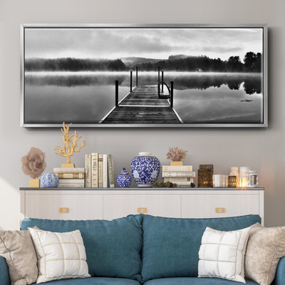 August's Garden I- Framed Canvas
