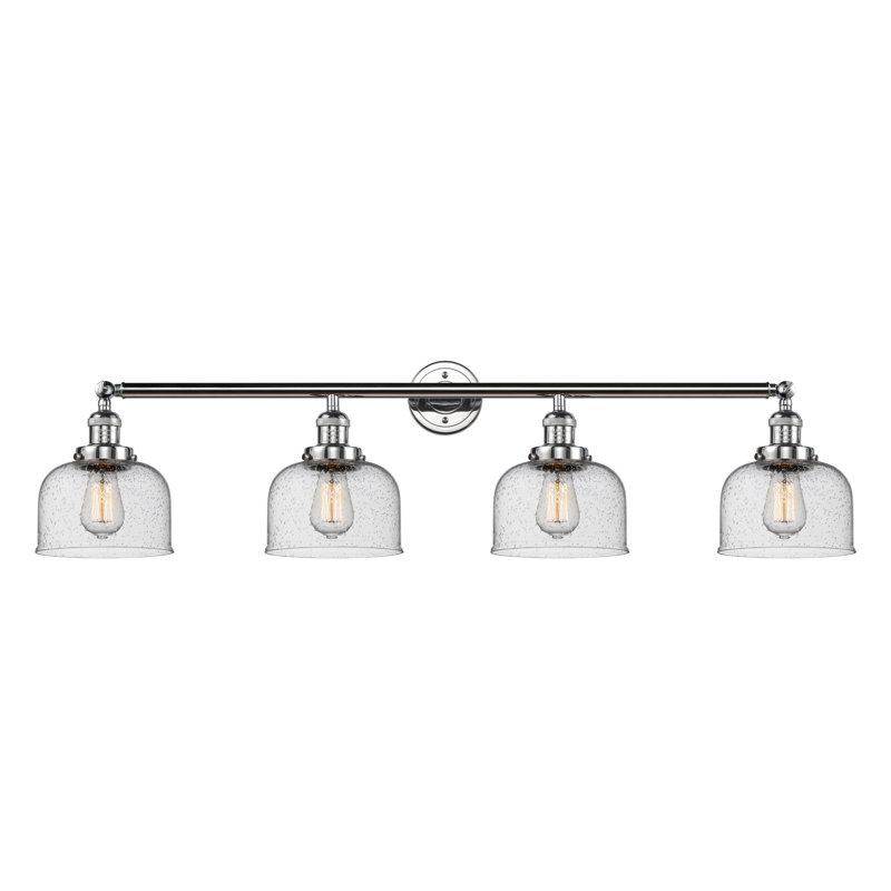 Éclairage pour salle de bain 4 lumières Hannelore, Incandescente, Chrome poli