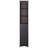 HOMCOM Bathroom Storage Cabinet, Free Standing Bathroom Storage Unit, Tall Linen Tower with 3-Tier Shelves and Drawer, Brown