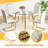 5-Piece Round Glass Dining Table Sets-271265822-271265811