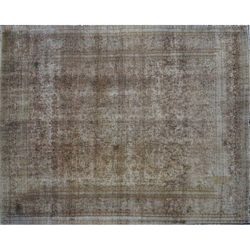 One-of-a-Kind 9'6" X 12' New Age Wool Area Rug in Grey