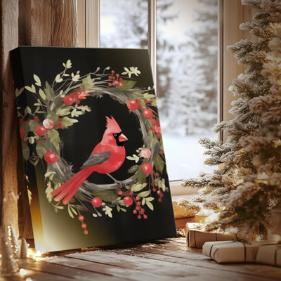Warm Lantern Nativity at Eve-Premium Gallery Wrapped Canvas