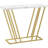 Console Table, Modern Entryway Table With Geometric Metal L...