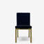 Chaise rembourrée en velours Nalayna
