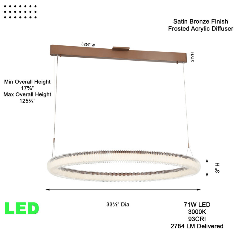 Luminaire suspendu géométrique à 1 lumière pour îlot de cuisine Haymarket