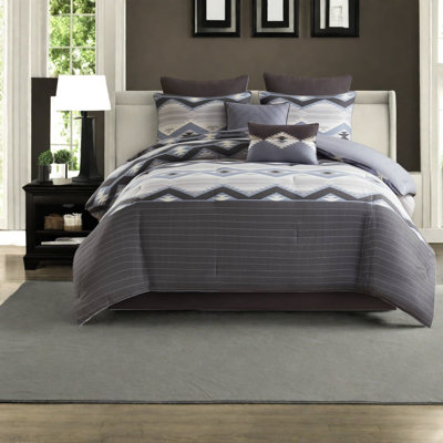 Piece King Bedding Sets, Polyester Rustic Modern Comforter Set For Home