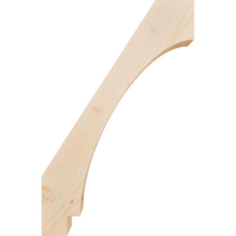 Attelle impériale du genou, Sapin de Douglas, Lisse, H 34 po x l 3,5 po x P 22 po