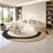 Cream style semi-circular arc negotiating sofa