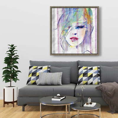 Abstract Beauty - Framed Canvas for Woman Bedroom Decor