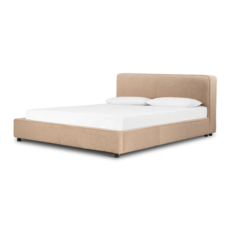 Aidan Upholstered Bed, King, Plushtone Linen