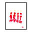 'Red Tulle' Framed Print Wall Art-1183011421-1183011875-1183011876