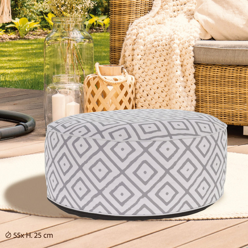 Upholstered Outdoor Ottoman
