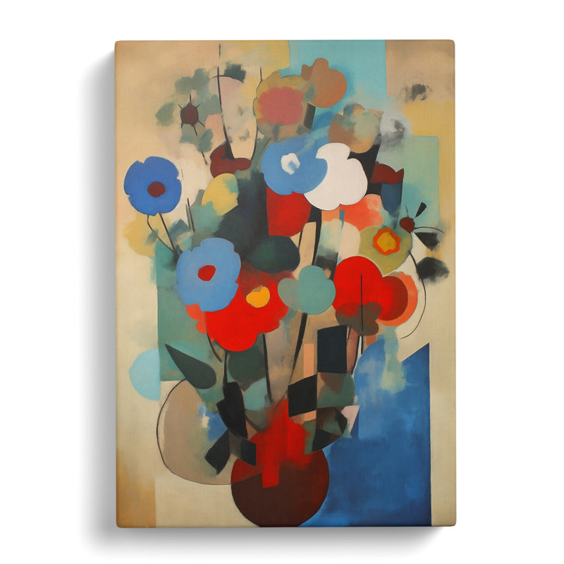 Arthemus Flowers Bauhaus Vol.5 - Wrapped Canvas, 76cm H x 50cm W x 3cm D