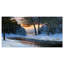 Winter River and Forest - reproduction sur toile-1897899623