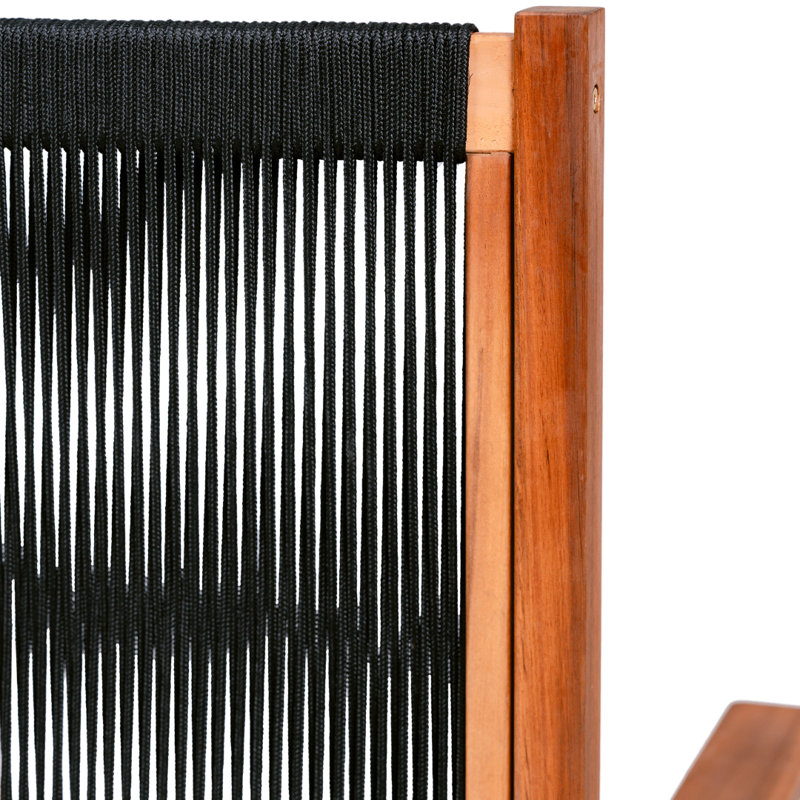 Chaise berçante Hudson, Cordes noires