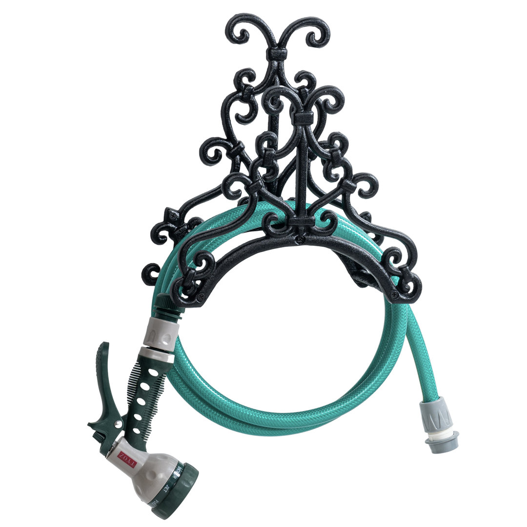 Cast Iron Garden Water Hose Reel Holder MyGift