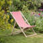 Harbour Housewares - Traditional Wooden Deck Chairs - Set of 4-326831667