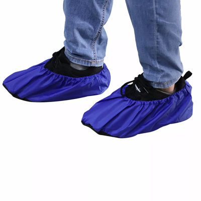 2 Pairs Waterproof Anti Slip Washable Reusable Boots Cover Indoor Shoe Covers
