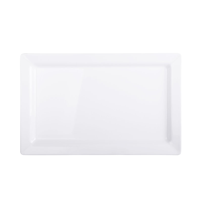 Elite Global Solutions Vogue Melamine Platter, 1" H x 13" W x 8.37" D