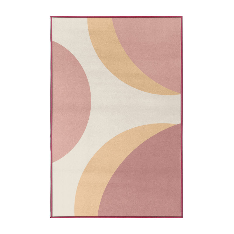 Tapis beige moderne et contemporain lavable à la machine Bleigh, 2 x 4