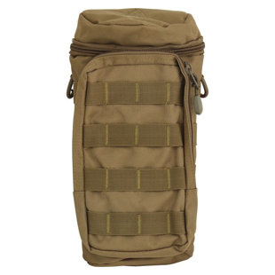 Sac de transport pour bouteille d'eau avec bandoulière, brun clair Coyote