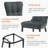 Velvet Upholstered Dining Chair-574241458