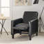 Fauteuil inclinable manuel en lin-1555542130
