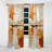 Glam Orange Beige Collage II - Fashion Curtain - Velvet Room Darkening - 1 Panel-107831935