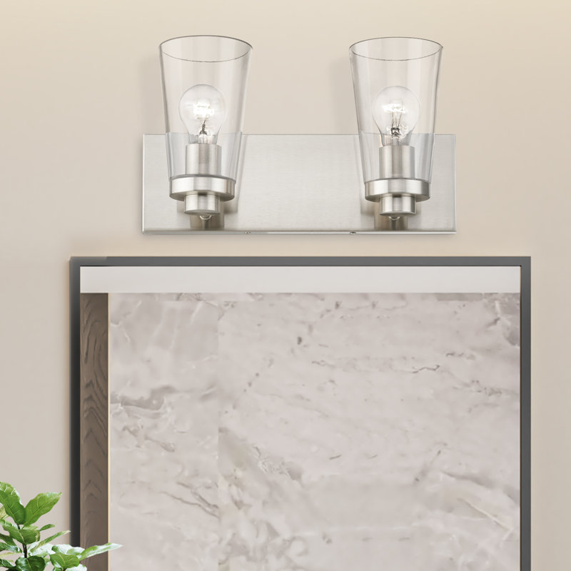 Zaveah 2 - Light Dimmable Vanity Light, Brushed Nickel