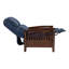 Fauteuil inclinable en cuir véritable Harber-10359276