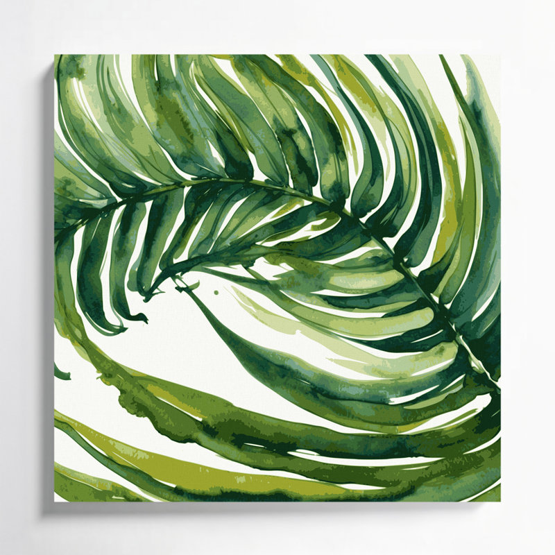 Art mural sur toile Botanical Asplenium, H 12 po x l 12 po