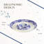 Spode Blue Italian Chip & Dip 14.5"