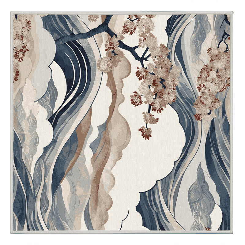 Petal Glow Rug, Square 8'