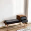 Banc de rangement rembourré Lummie