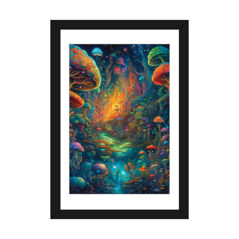 My First Journey, 32" H x 24" W x 1" D, Black Open Corner Frame Paper