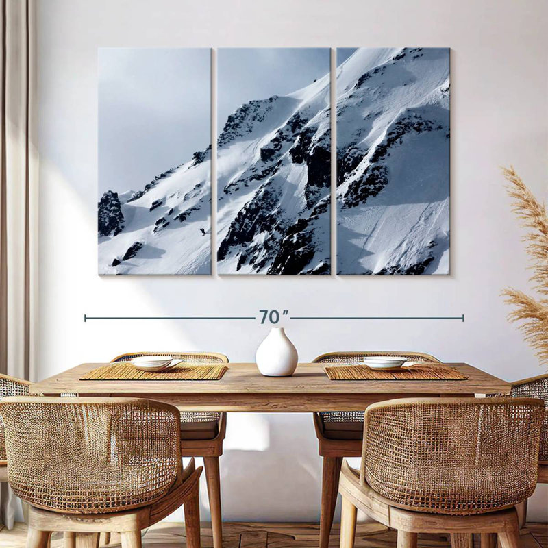 Nicci Skiing Down The Mountain, 32" H x 50" W
