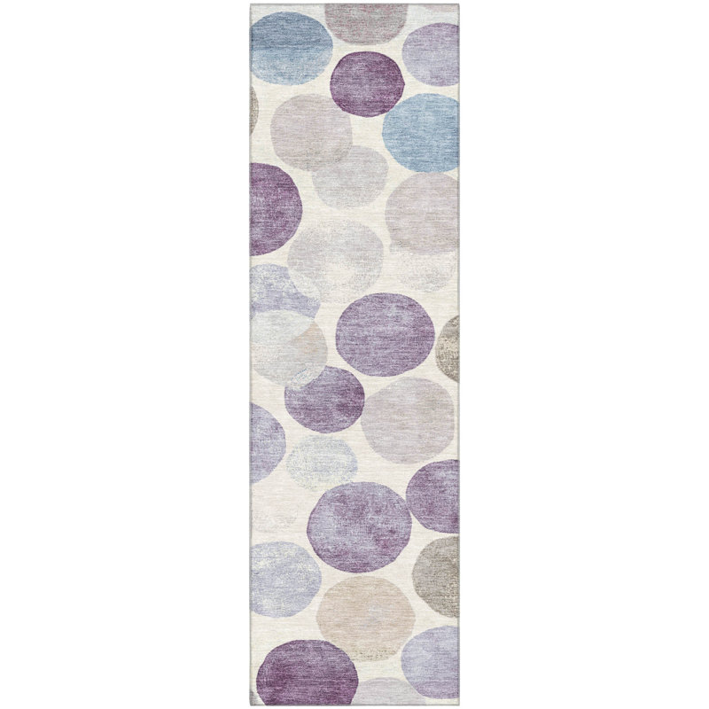 Premium Machine Washable Tiana AMF1951 Geometric Rug, Runner 2'3" x 7'6"