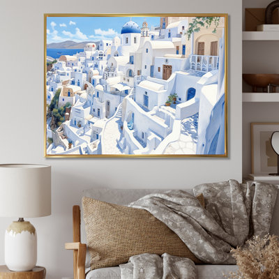 «Greek Santorini Odyssey III», reproduction d'art sur toile
