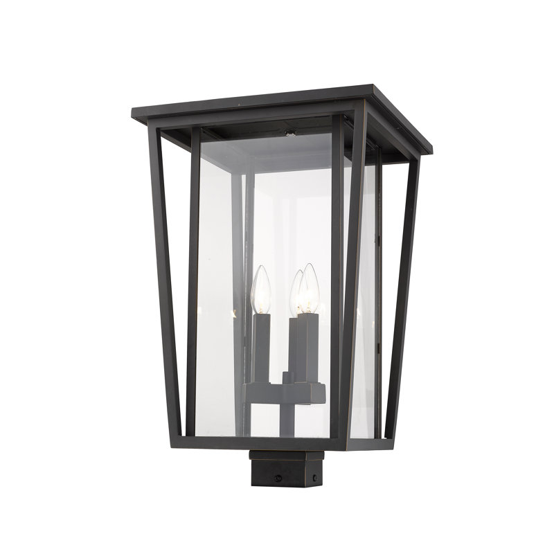 Luminaire suspendu à 3 lumières Amreet, Bronze huilé