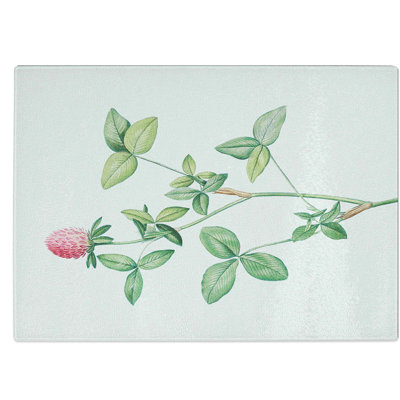 Tempered Glass Clover Flower Chopping Board