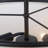 3-Light Modern Black Fabric Drum Pendant Light