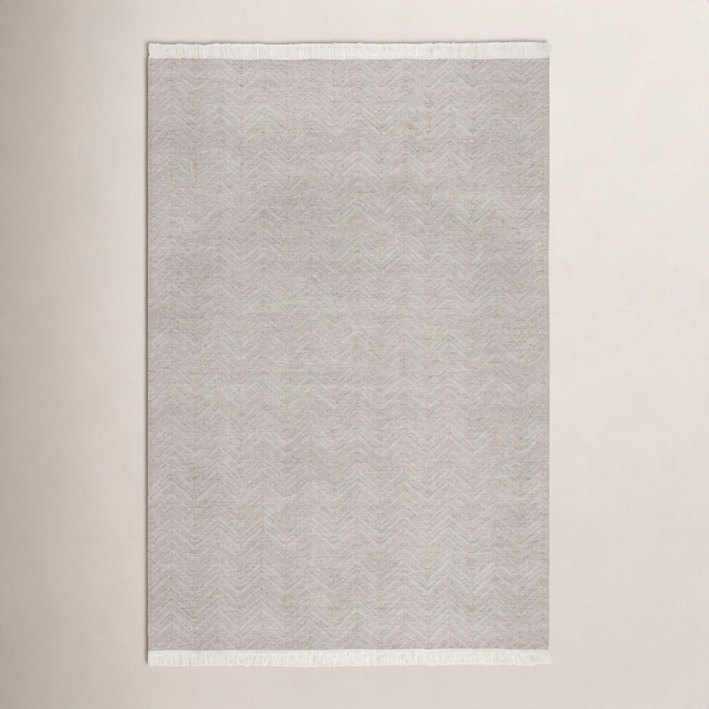 Chevron Area Rug in Neutral Gray, Rectangle 2' x 3'