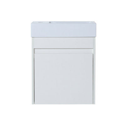 Ensemble de meuble-lavabo simple mural Haniyyah