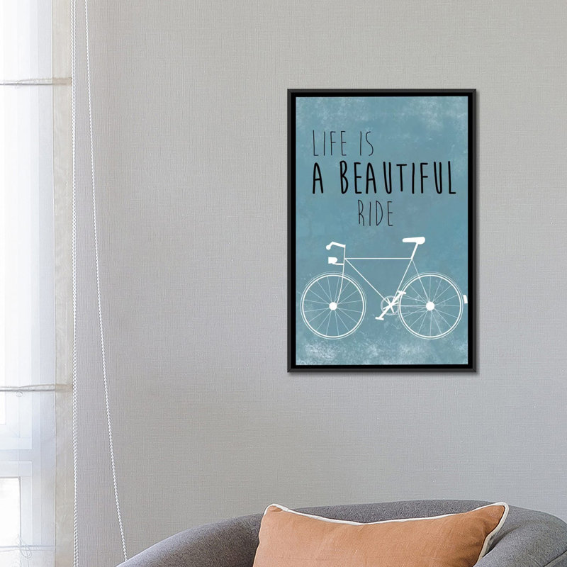 «A Beautiful Ride», impression sur toile, H 26 po x l 18 po x P 1,5 po, Toile avec cadre noir, Pas de tapis