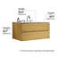 Meuble-lavabo simple 36 po avec dessus en céramique avec trop-plein Derrance, pré-assemblé-2025746523-2075475025
