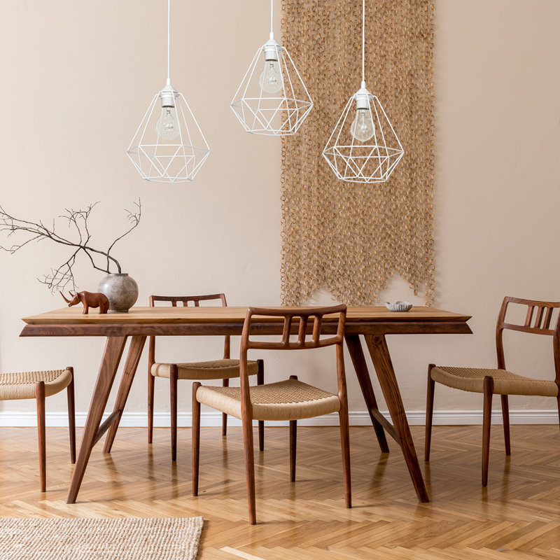 Basket 3 - Light Kitchen Island Pendant, White