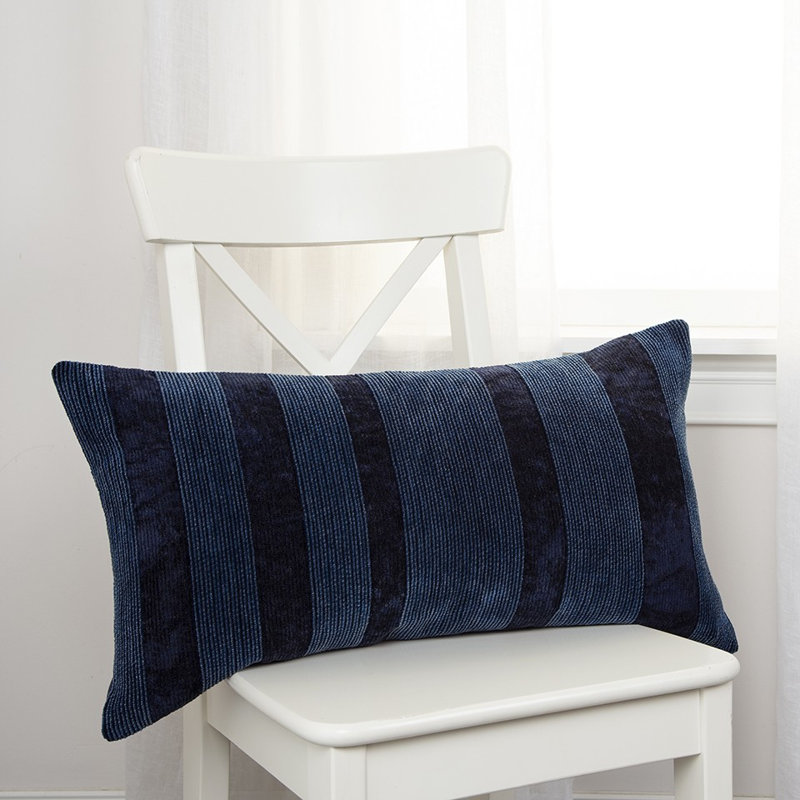 Rosane Embroidered Cotton Reversible Throw Pillow
